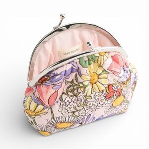 Vera Bradley Kisslock Coin Purse In Coastal Wildflower Cotton NWT